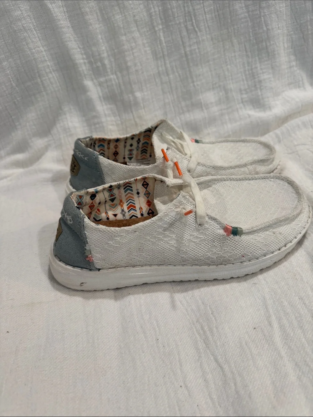 Hey Dude Wendy Boho White… Womens White Casual size 7